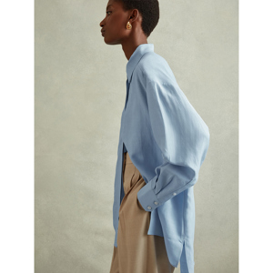 REISS BEATRIX Oversized Shirt With Linen